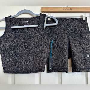 Stance Happenings crop tank and bike shorts size small NWT
